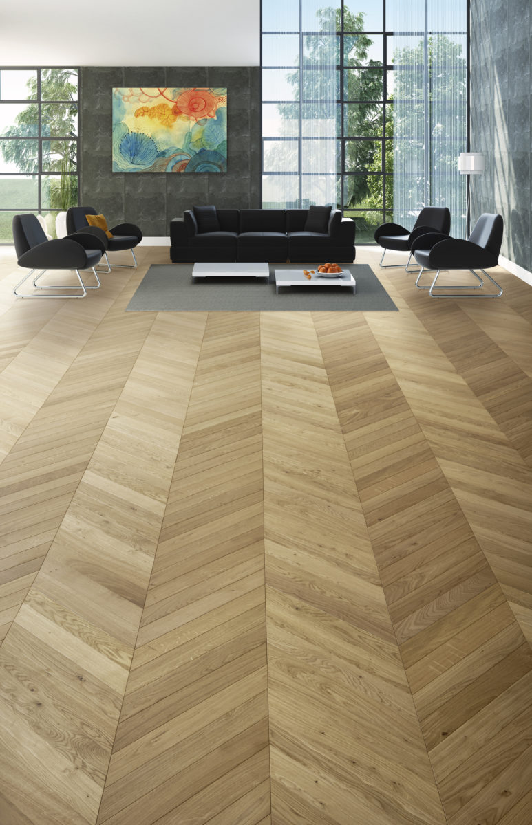 Design Parquet - PTH - Chene - RU - 12x90x600 - 4CH - Vernis Mat - CHêne Naturel - AMBIANCE