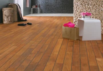 parquet NAVYLAM+ teck résistance humidité salle d'eau