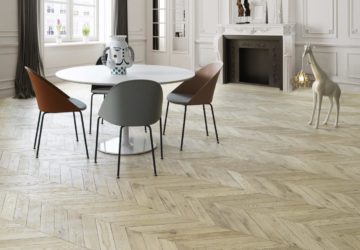 Design Parquet parquet OPERA Point de Hongrie aspect vieilli vernis incolore