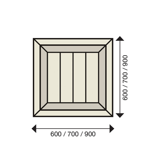 Panneau Savoie - schéma - Panneau personnalisable - Design Parquet