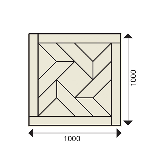 Panneau Trocadéro - Schéma - Design Parquet - Panneau personnalisable